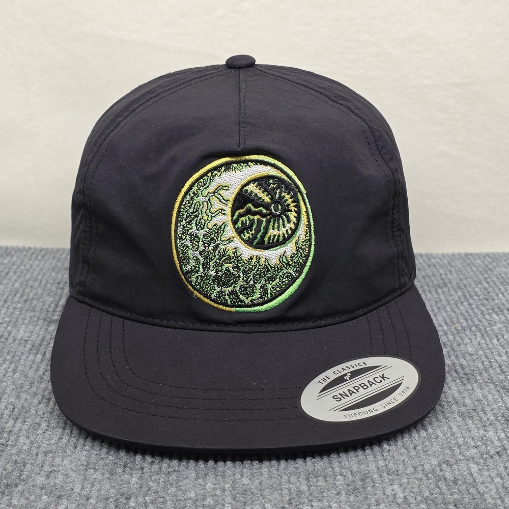 Volcom Hat Cap Snap Back Mens One Size Black Tetsunori Eyeball Streetwear Skate